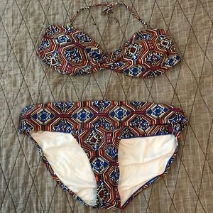 Jessica Simpson multicolor bikini